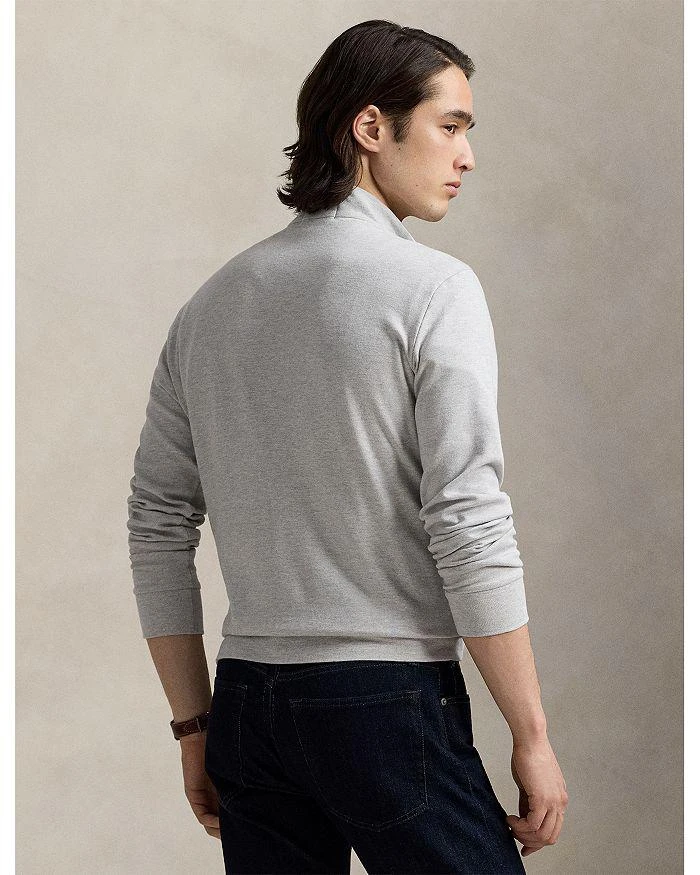 Ralph Lauren Luxury Double Knit Jacquard Quarter Zip Pullover 3