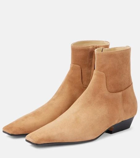 Khaite Marfa suede ankle boots 4