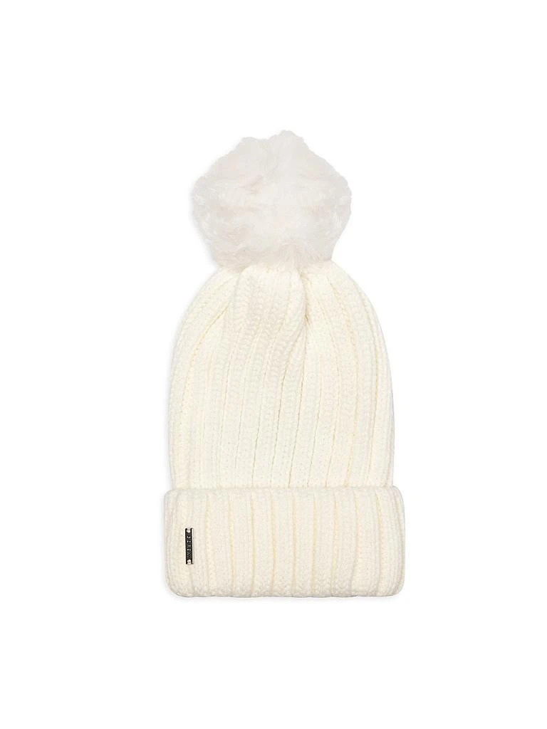 Gorski Knit Hat with Toscana Lamb Pompom 1