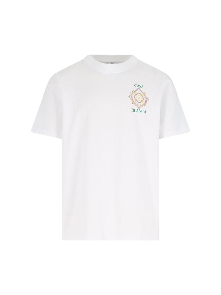 【関税込み】Casablanca ホワイト Gothic Logo Tシャツ Casablanca White Gothic Logo T-shirt - T-Shirts - BeyondStyle