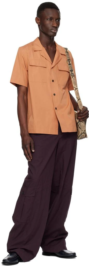 Dries Van Noten Purple Loose Overdyed Cargo Pants 4