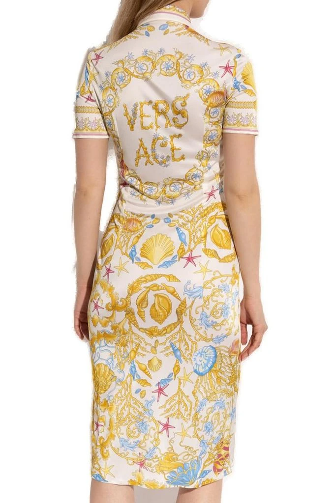 Versace Versace Barocco Printed Short-Sleeved Dress 3