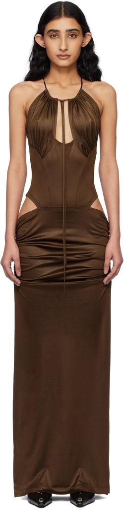 KNWLS Brown Cu Maxi Dress