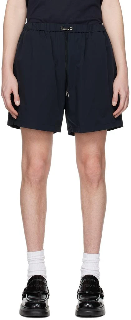 Wooyoungmi Navy Drawstring Shorts 1