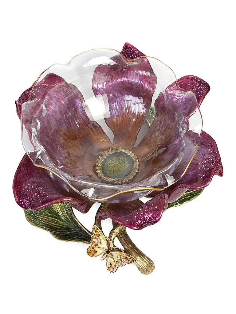 Jay Strongwater Sydney Large Flower Bowl 2