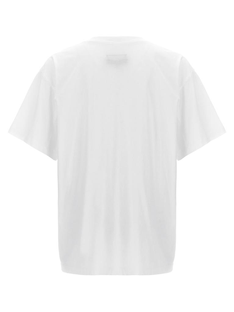 MM6 MM6 Maison Margiela Numbers Motif-Patch Crewneck T-Shirt