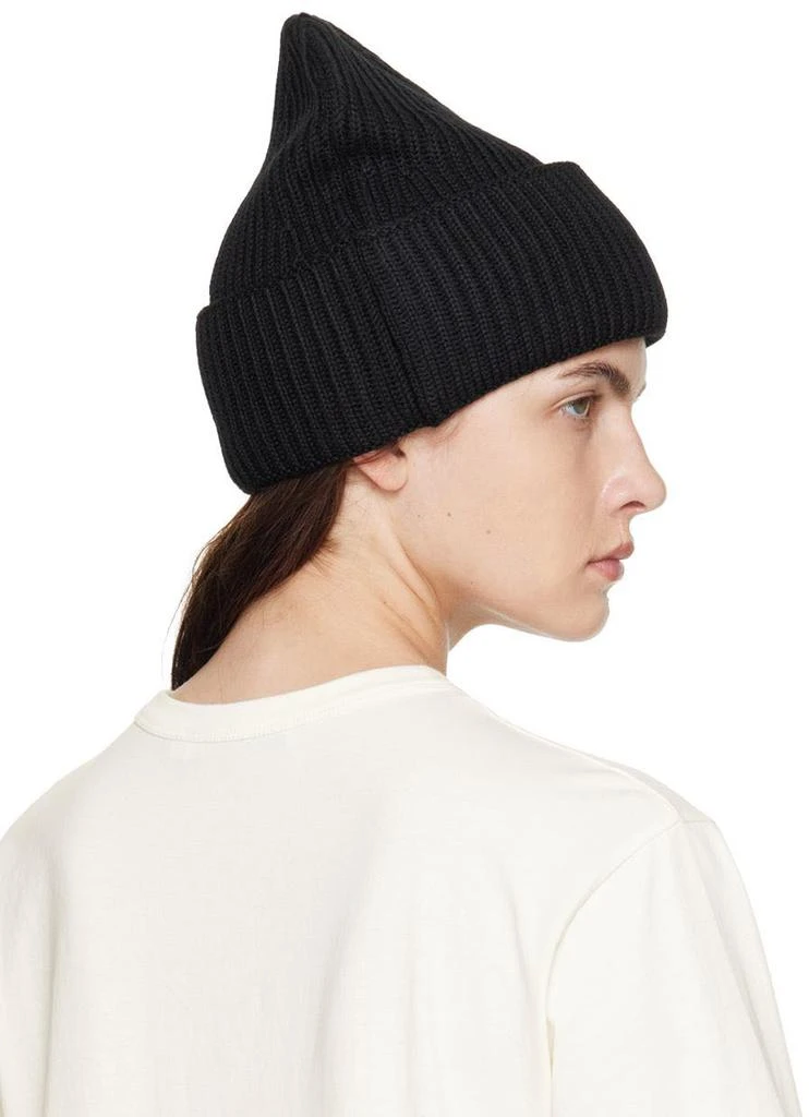 Maison Kitsune Black Fox Head Beanie 3