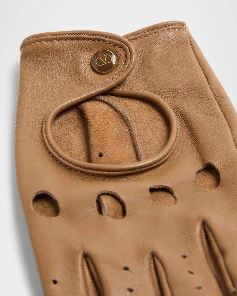 Valentino VLOGO Signature Leather Fingerless Gloves 4
