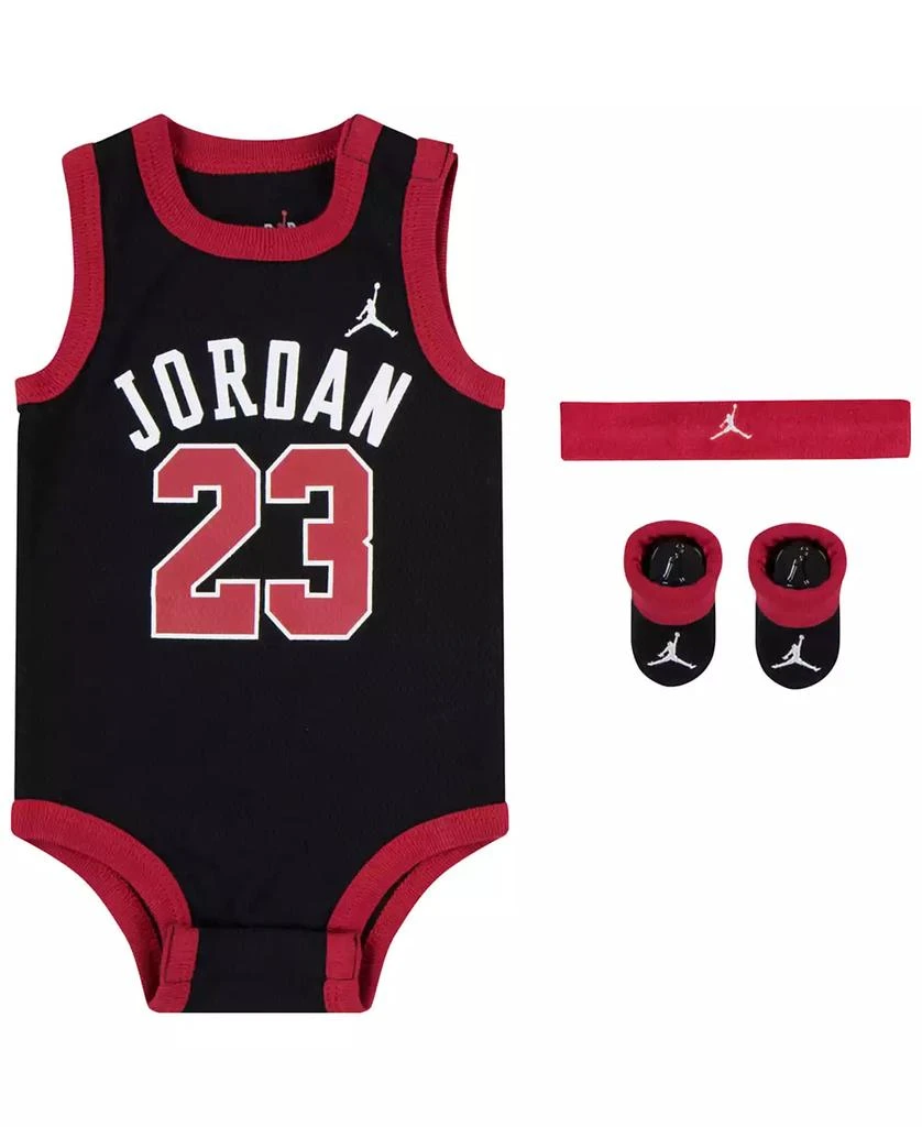 Jordan Baby Boys and Baby Girls Mesh Jersey Gift Box, 3 Piece Set 1