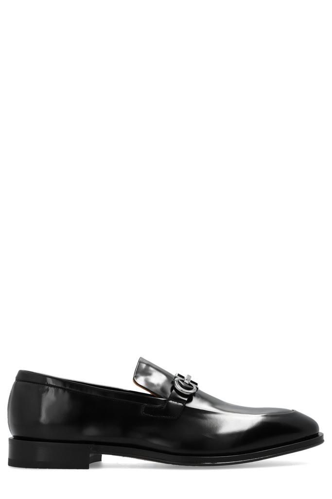【SALVATORE FERRAGAMO】CROWN GANCINI LOAFERS FERRAGAMO Gancini Crown Bit Leather Loafers | Saks Fifth Avenue