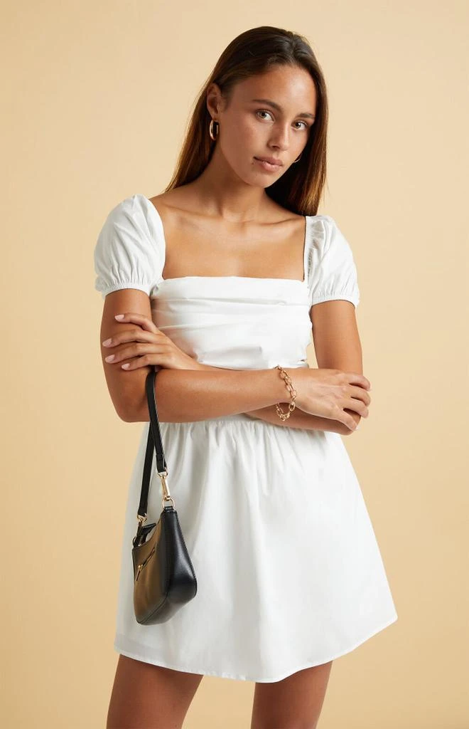 LA Hearts Puff Sleeve Ruched Mini Dress 2