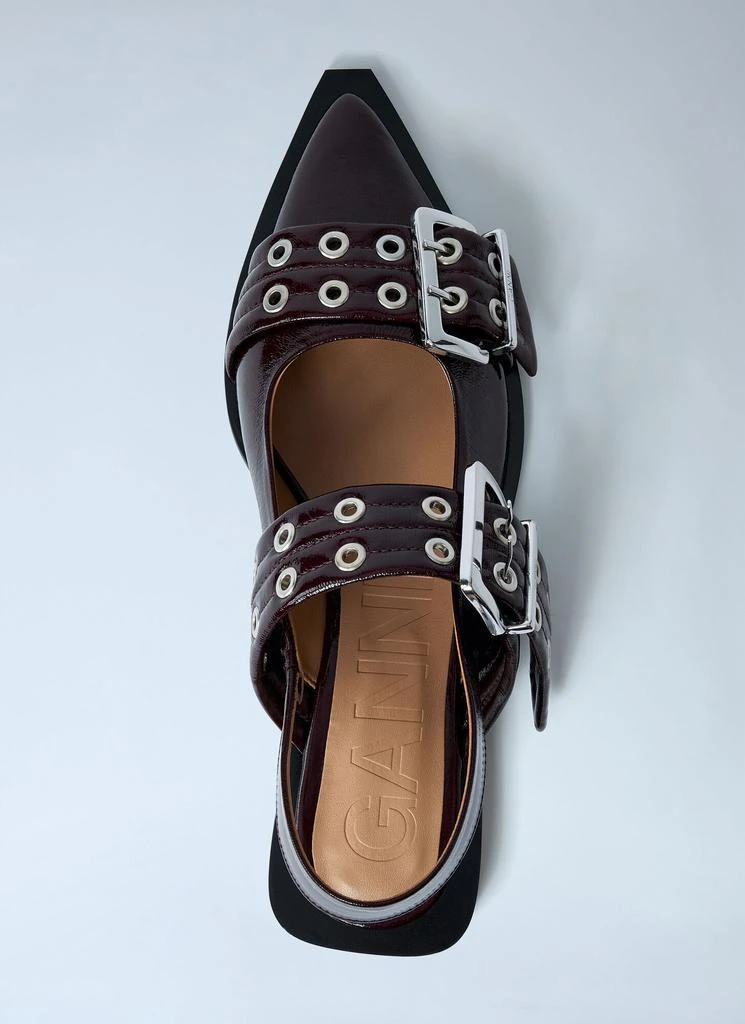 Ganni Buckle Ballerina Flats 6