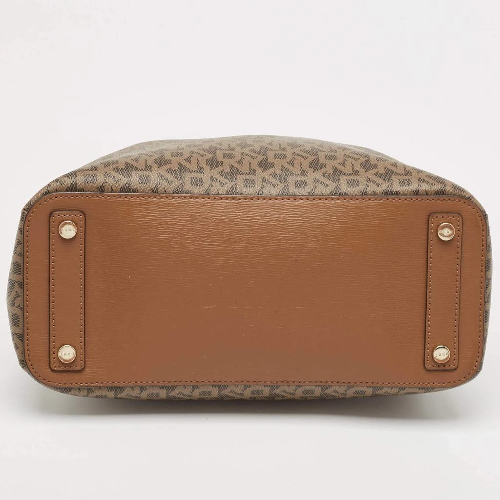 DKNY DKNY Brown Signature Coated Canvas Satchel 7