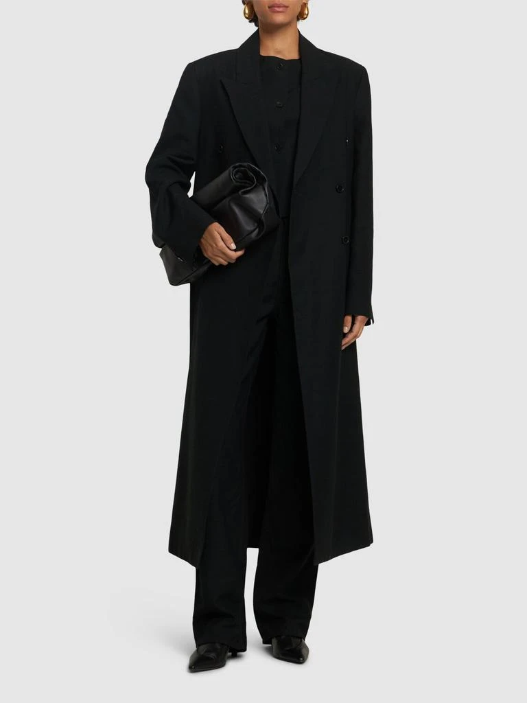 Loulou Studio Temo Double Breast Viscose Coat 1