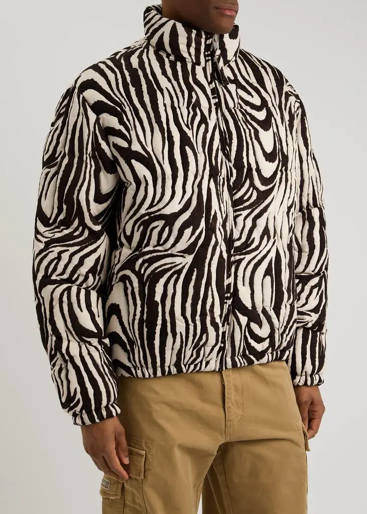 ERL Zebra-print quilted cotton jacket  2