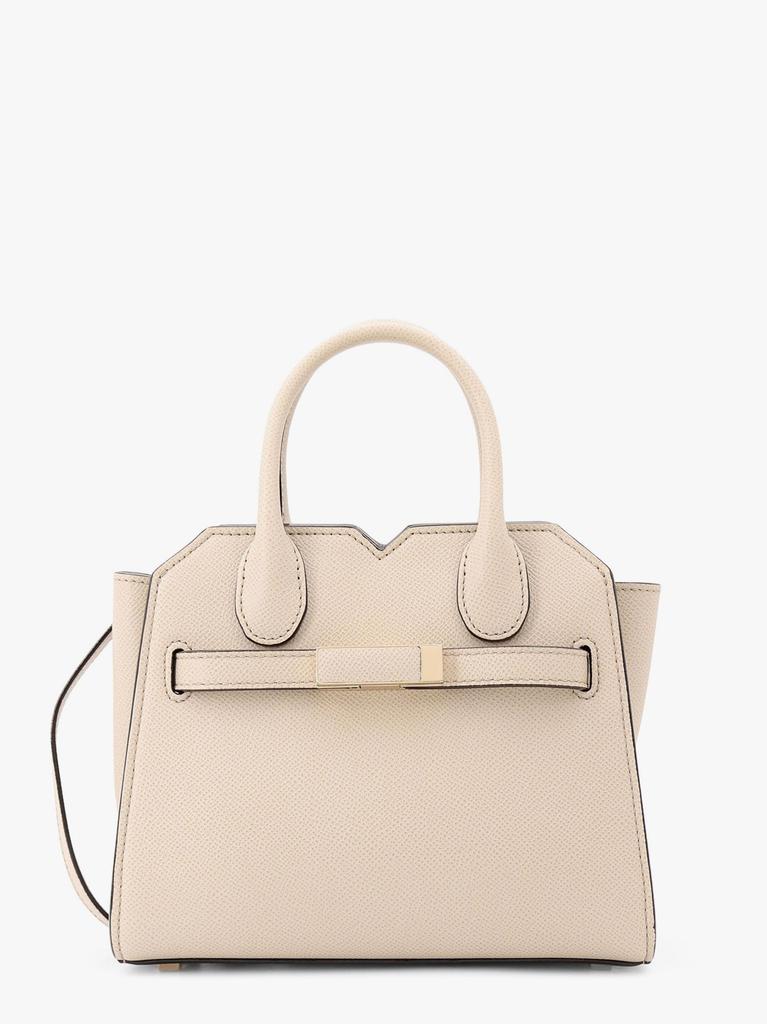 VALEXTRA Leather handbag with frontal walker and strap