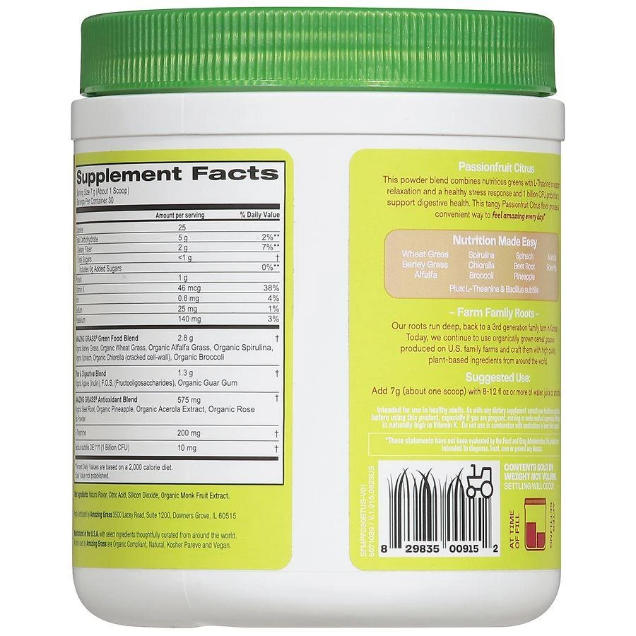 Amazing Grass Greens Blend Passionfruit Citrus 7