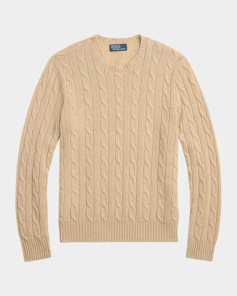 Ralph Lauren Men's The Iconic Cable-Knit Cashmere Sweater 1