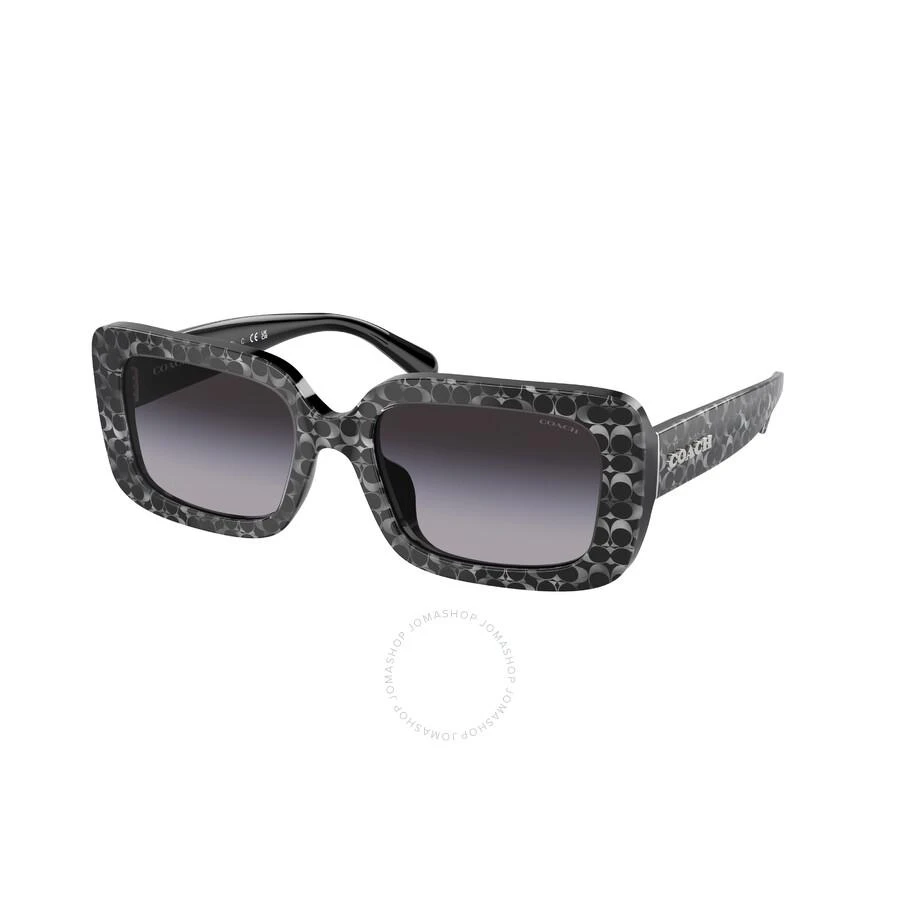 Coach Grey Gradient Rectangular Ladies Sunglasses HC8380U 55208G 54 1