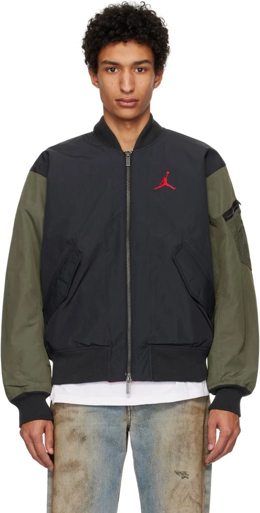 Jordan Black & Khaki Renegade Bomber 1