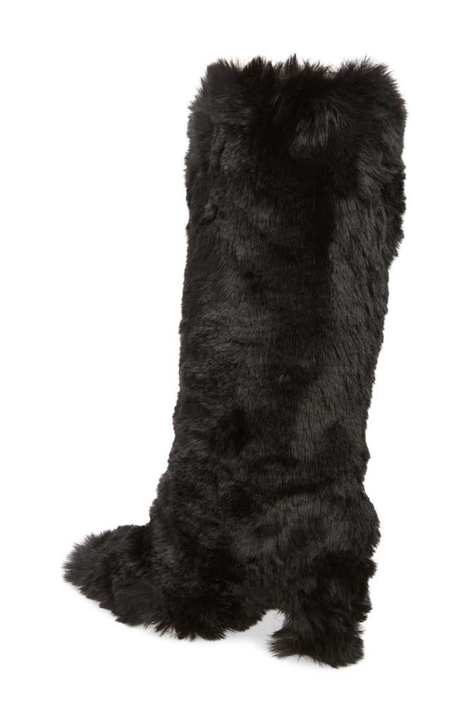 Jeffrey Campbell Fuzzie Faux Fur Pointed Toe Boot