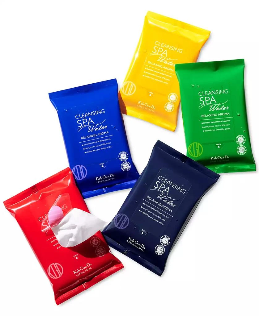 Koh Gen Do 5-Pc. Spa Cleansing Water Cloths Relaxing Aromas Set 2