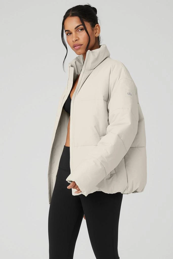 Alo Yoga Stretch Woven Street Puffer - Bone 3