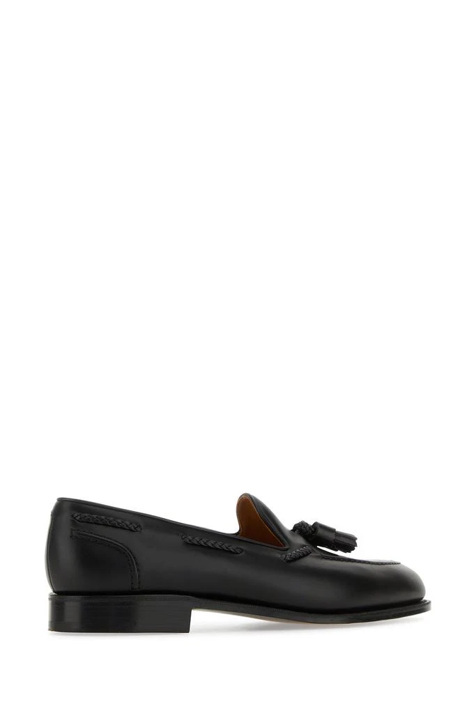 Edward Green Black leather Belgravia loafers 2