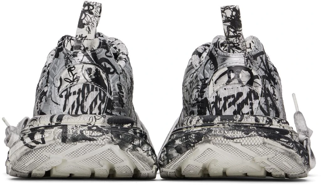 Balenciaga White & Black 3XL Extreme Graffiti Sneakers 2
