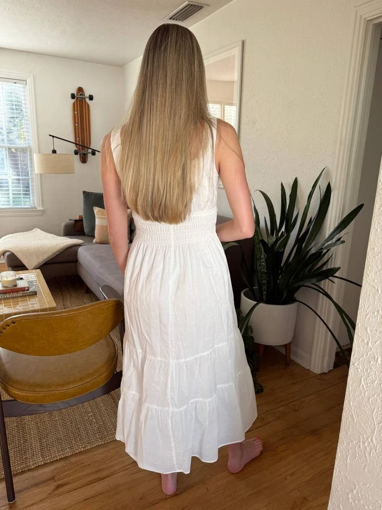 midi cream dress Cream Crinkle Textured Cap Sleeve Midi Dress