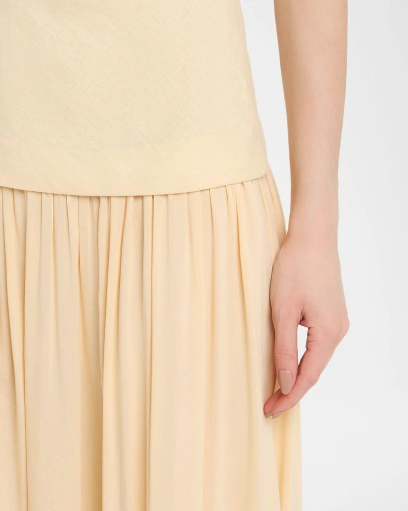 strapless drop-waist maxi dress Odela Strapless Drop Waist Maxi Dress White main image 0