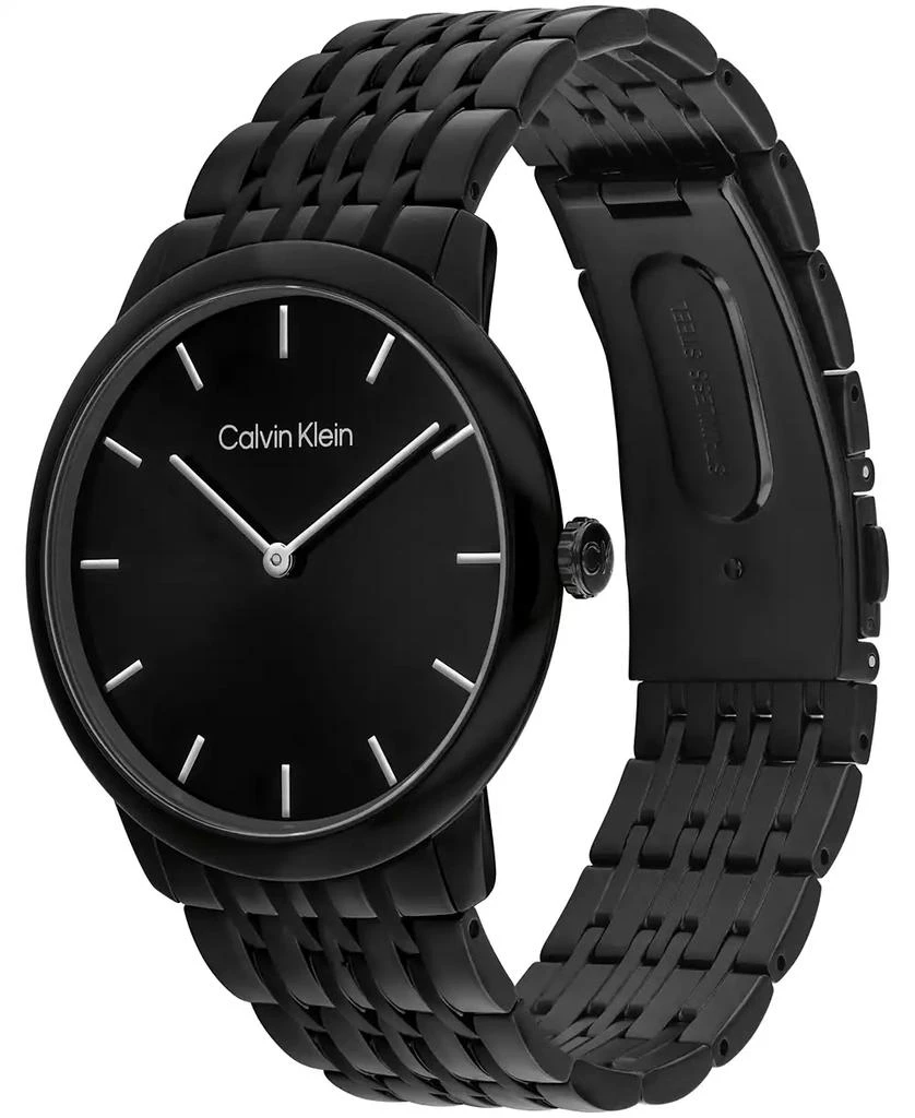 Calvin Klein Men's Intrigue Black Stainless Steel Bracelet Watch 40mm 2