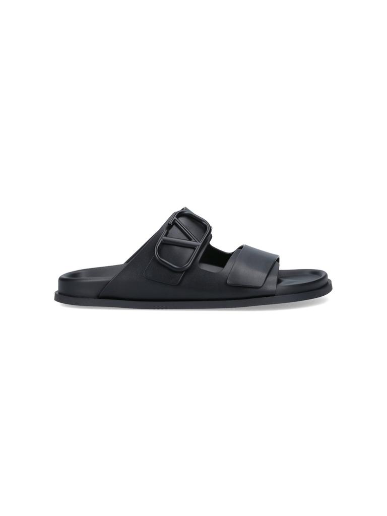 【Valentino】VLOGO SLIPPER◆6W2S0LJ8IIA Valentino Garavani VLogo Signature flip-flops | Black | FARFETCH
