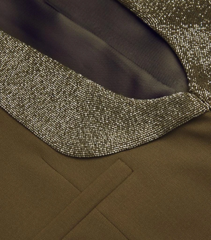 Weekend Max Mara Virgin Wool-Blend Beaded Waistcoat 5