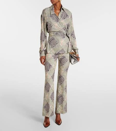 ETRO Printed wrap top 7