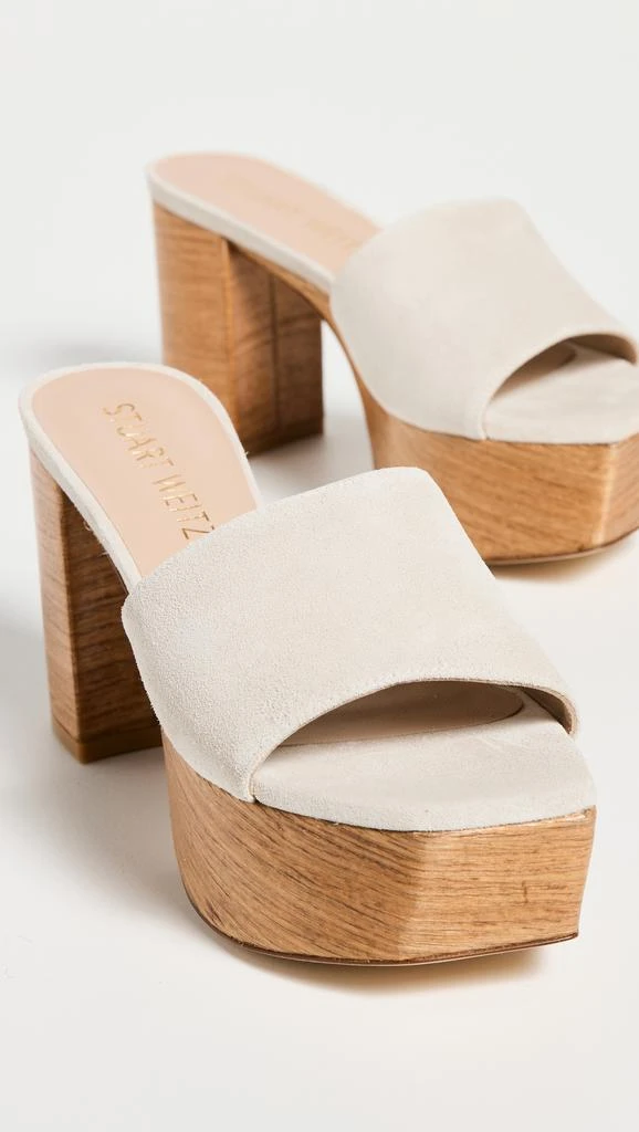 Stuart Weitzman Square High Platform Slides 95mm 4