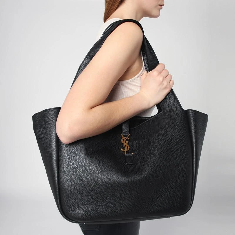 Yves Saint Laurent Bea Le 5 À 7 black leather tote bag 2