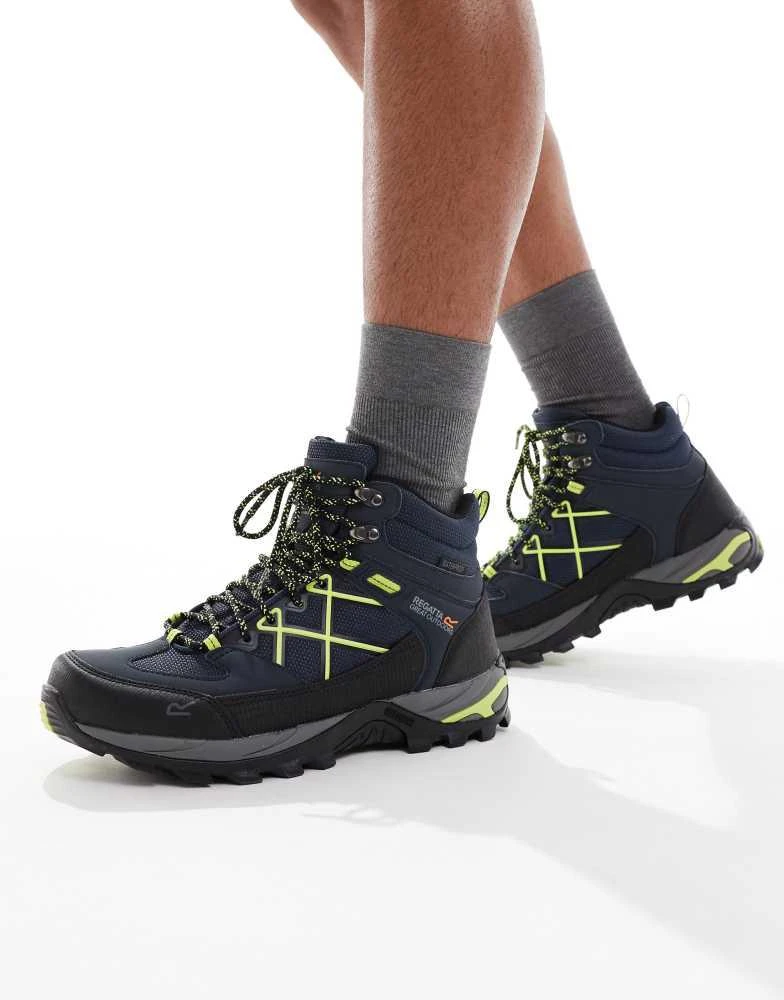 Regatta Regatta Samaris iii waterproof walking boot in blue 3