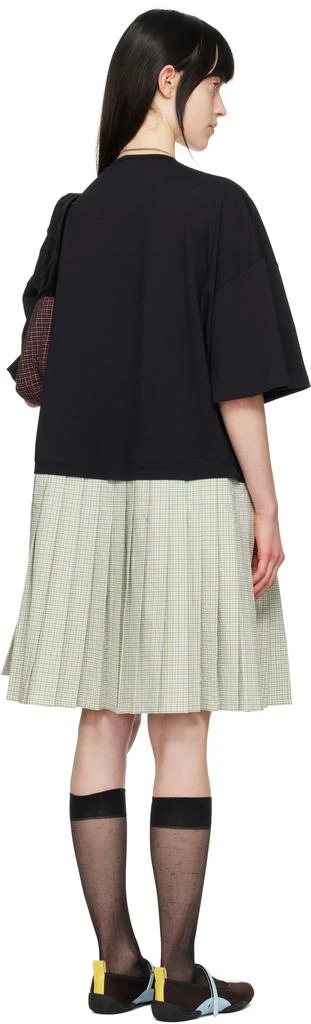 CHOPOVA LOWENA Black & Green Saltos Kilt Midi Dress 3