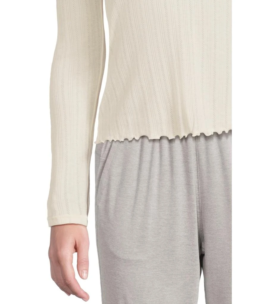 Eberjey Pointelle V-Neck Henley 4