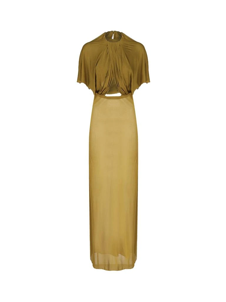 Yves Saint Laurent Saint Laurent Cut-Out Crewneck Maxi Dress 1
