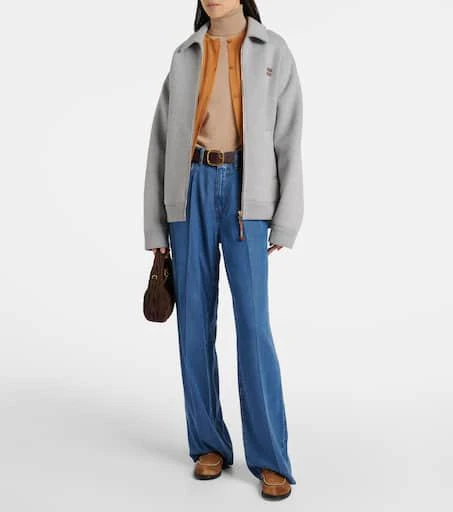 Miu Miu Suede penny loafers 3