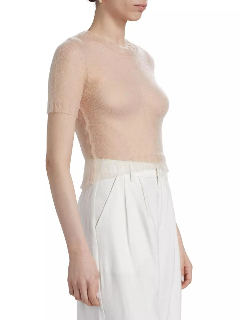 MAISON MARGIELA Sheer Soft Knit Crop Top 3