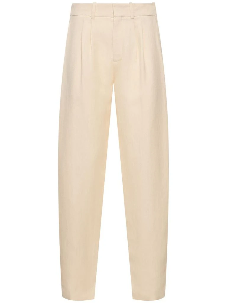 Ralph Lauren Pleated Linen & Silk Pants 1