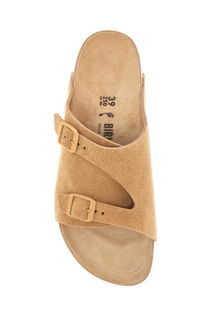 Birkenstock beige suede zurich sandals with adjustable buckles 2