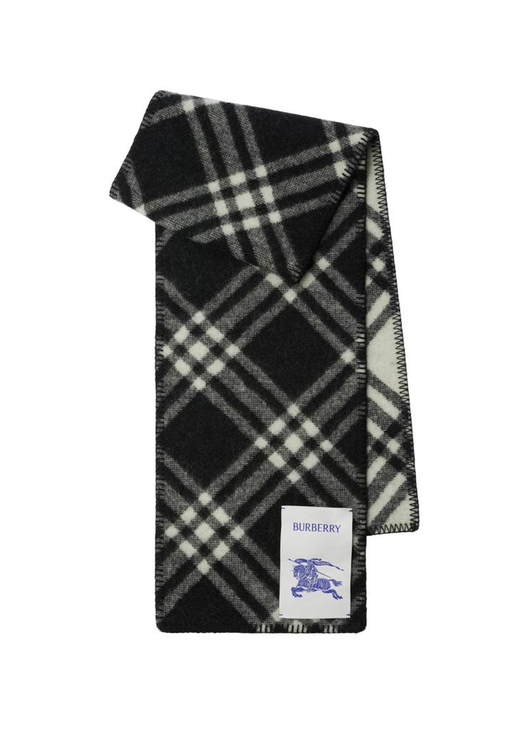 Burberry Check wool scarf