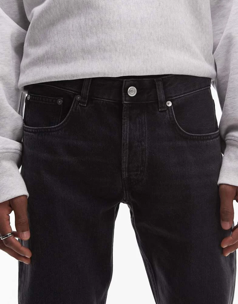 ARKET ARKET Park regular straight fit jeans in washed black 5