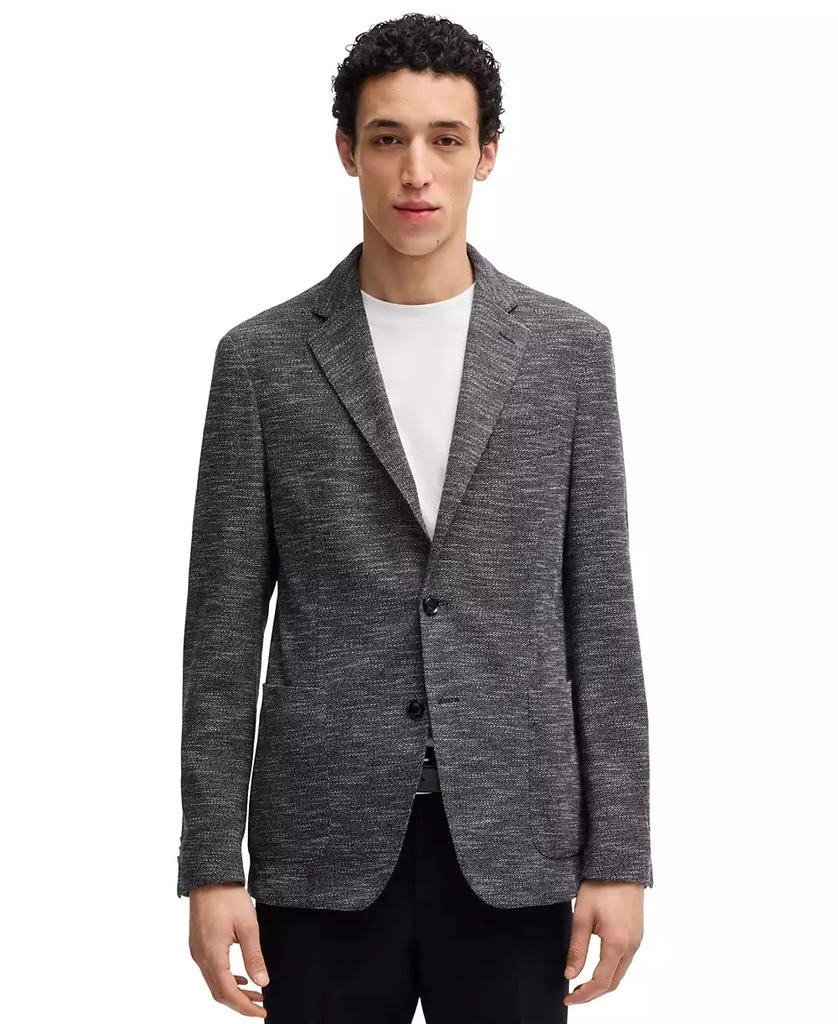 Hugo Boss Men's Micro-Patterned Slim-Fit Blazer 1