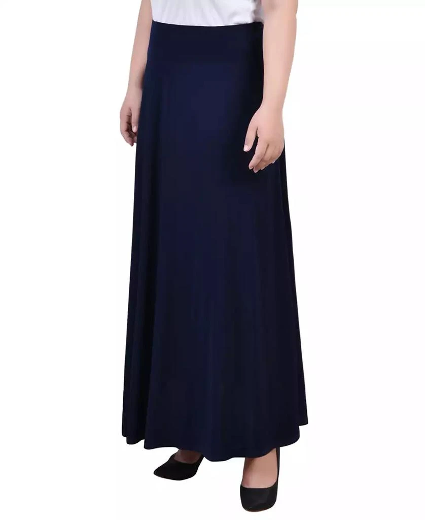 NY Collection Plus Size Wide Yoked Maxi Skirt 3