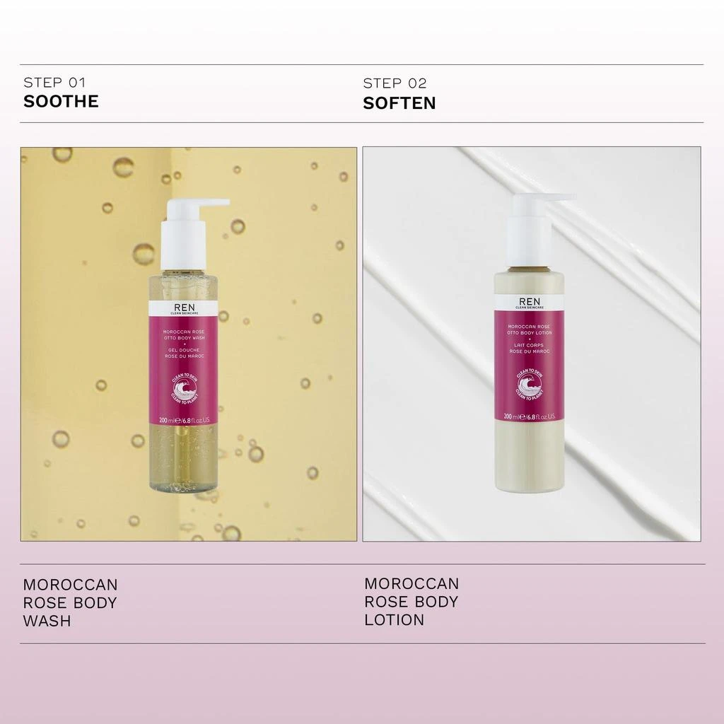 REN Clean Skincare Moroccan Rose Uplifting Body Duo 3